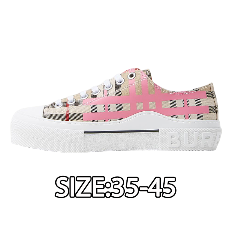 Burberry Retro Plaid Cotton Sneakers