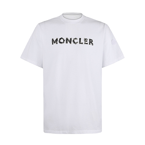 Moncler Crew Neck Logo Print Short-Sleeved T-shirt