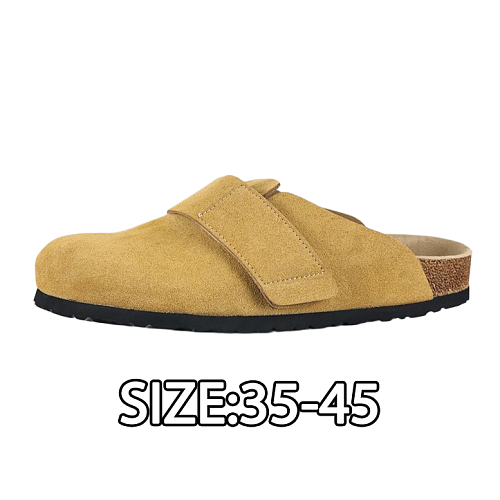 Birkenstock Baotou Velcro Half Slip Beige