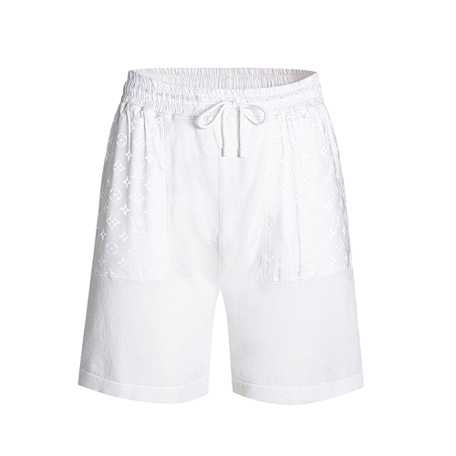 Louis Vuitton Solid-Color Shorts With Drawstring And Nylon Panels