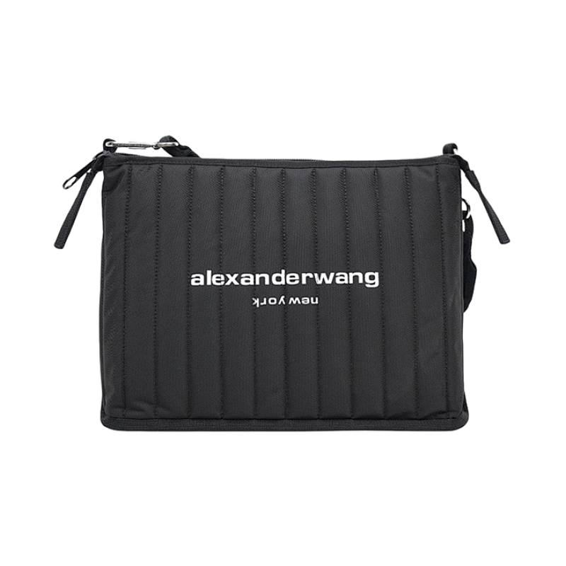 Large-capacity Checkered Nylon Shoulder Bag
