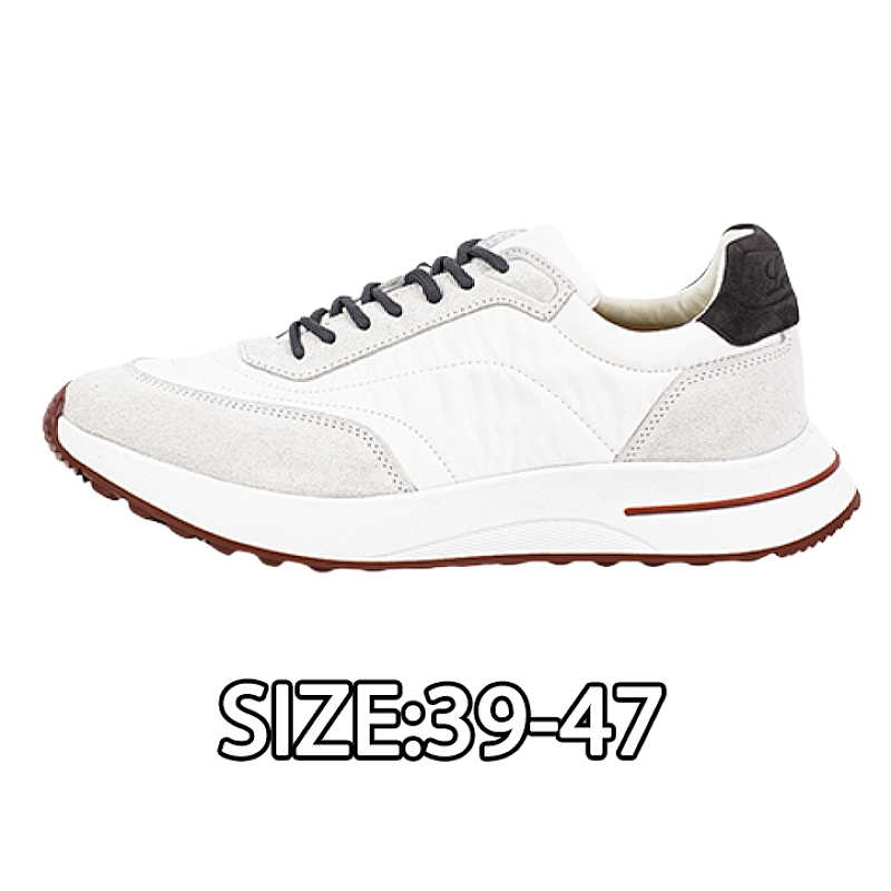 Men's Leather Loafers White