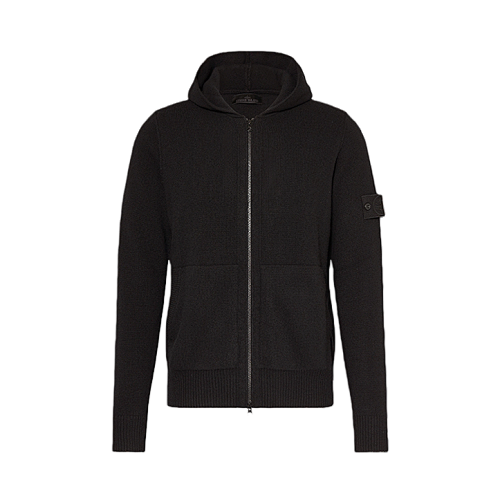 Ghost Knit Hooded Zip-Up Cardigan