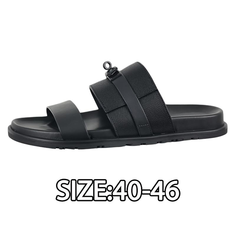 Jackson Calfskin Flat Sandals