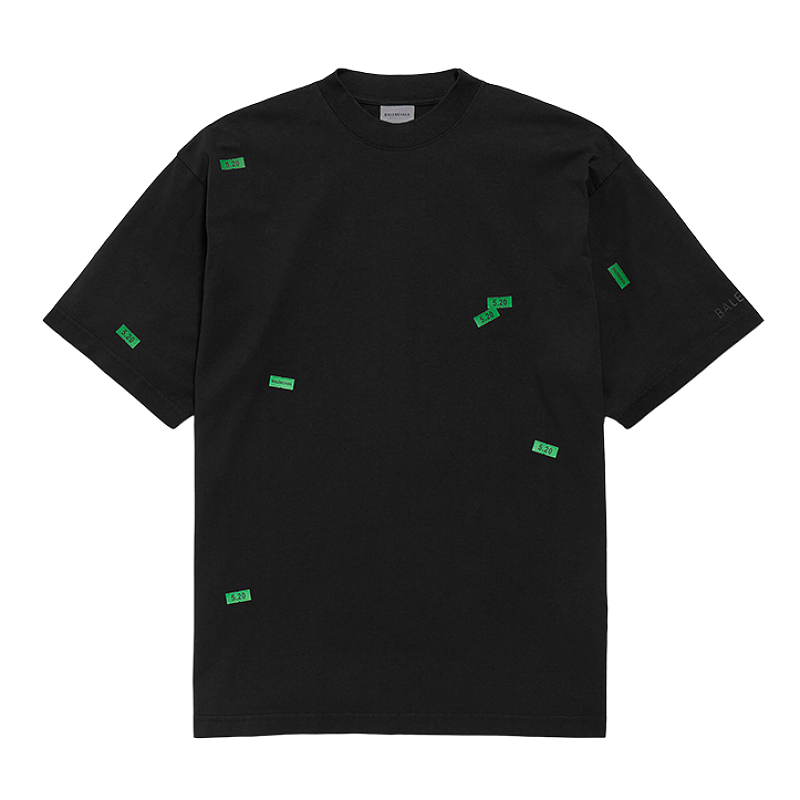 Label Sticker Print T-Shirt