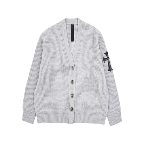 Chrome Hearts CH New Waffle Knit Cashmere Cardigan