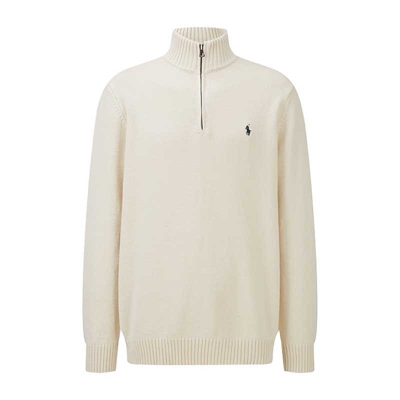 Ralph Lauren Half-Zip Logo Knit Sweater