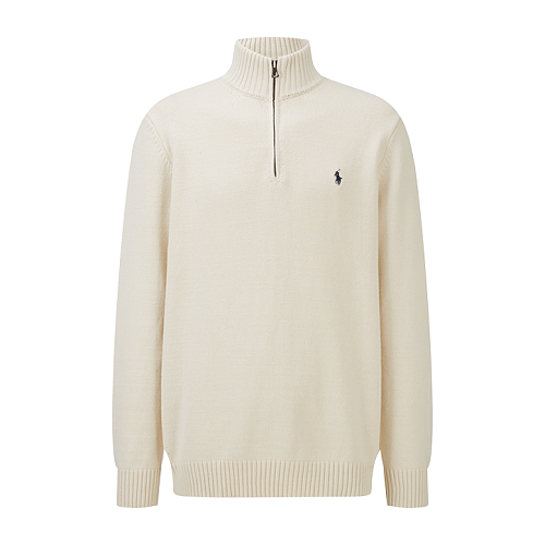 Ralph Lauren Half-Zip Logo Knit Sweater
