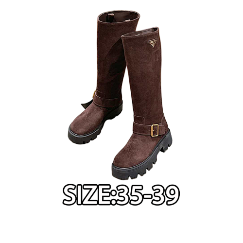 Suede Prada The Ultimate Must-Have Classic Triangle Logo Slip-On Tall Boots