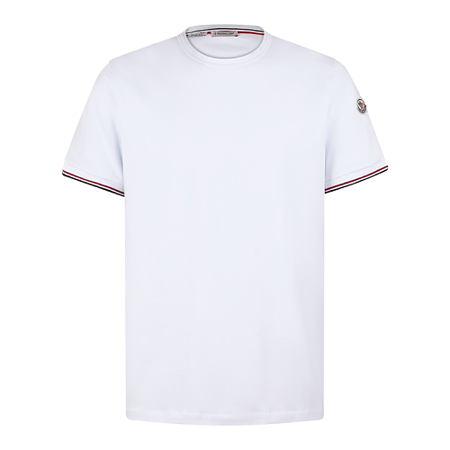 Logo Tricolor-Trim Cotton T-Shirt