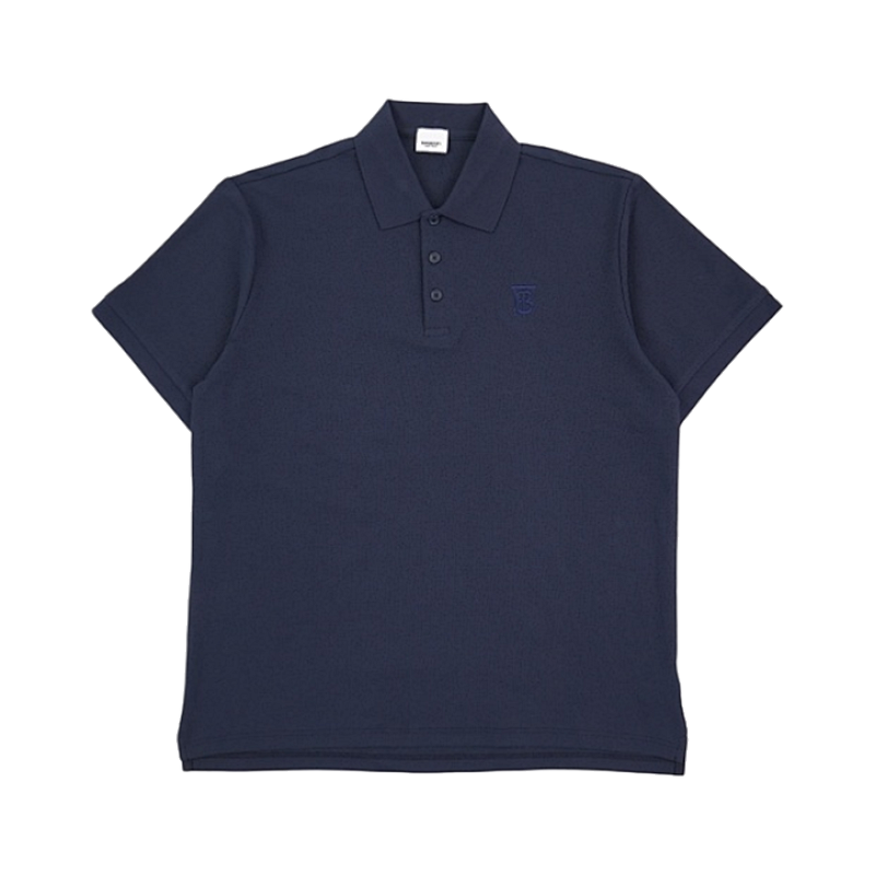 Bbr Small BT Embroidered Polo Short-Sleeve T-Shirt - Navy Blue