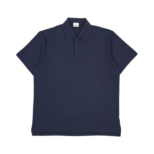 Bbr Small BT Embroidered Polo Short-Sleeve T-Shirt - Navy Blue