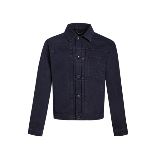 49 Garment-dyed Denim Trucker Jacket