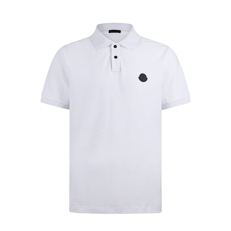 Moncler Logo Patch Cotton Piqué Polo Shirt