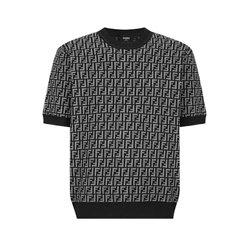 Double-F All-over Jacquard Knit Sweater