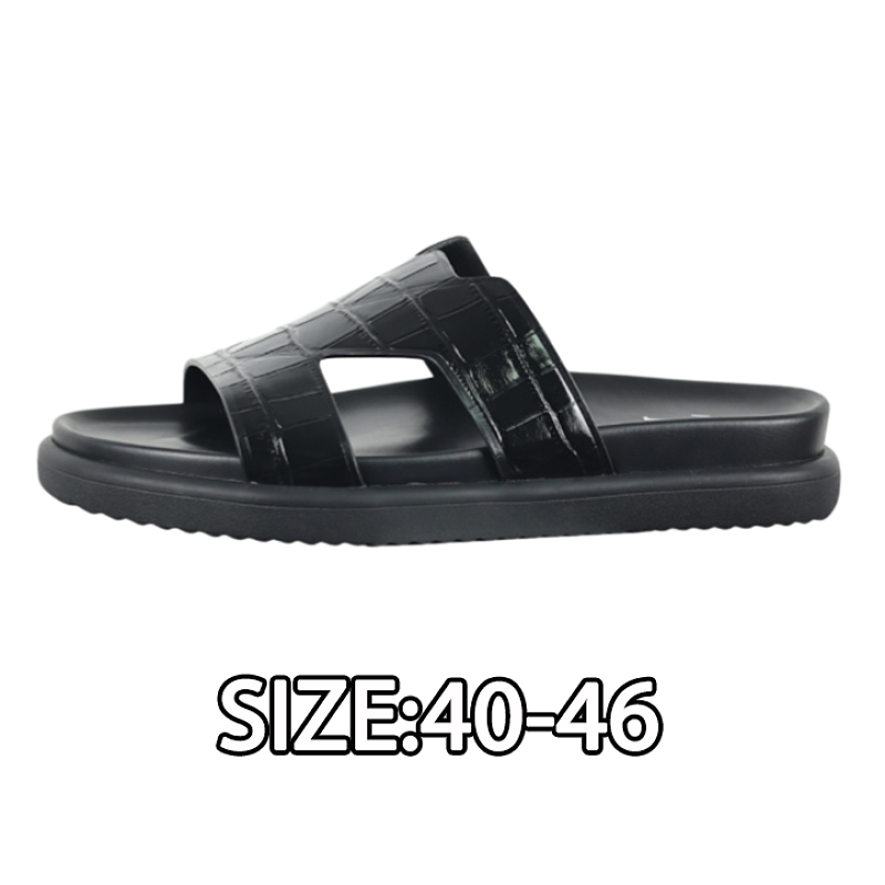 Louis Vuitton Round-toe Flat Mules Flip-flops Men's Brown