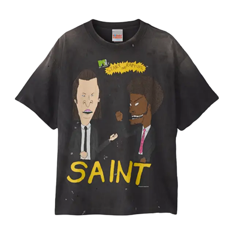 S M Beavis And Butt-Head Print Short Sleeves