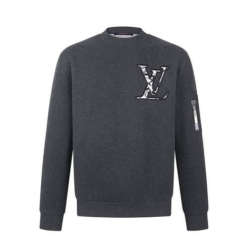 Embroidered Logo Fleece Long-Sleeve Hoodie