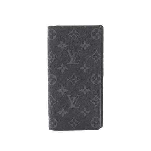 Louis Vuitton L V Black Monogram Long Wallet