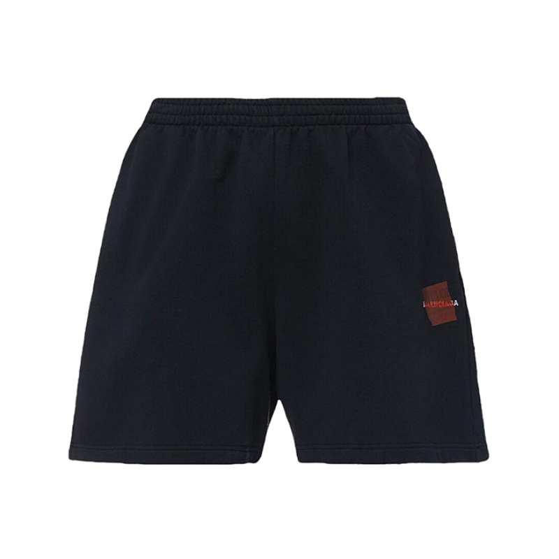 Paris Embroidered Laminated Shorts