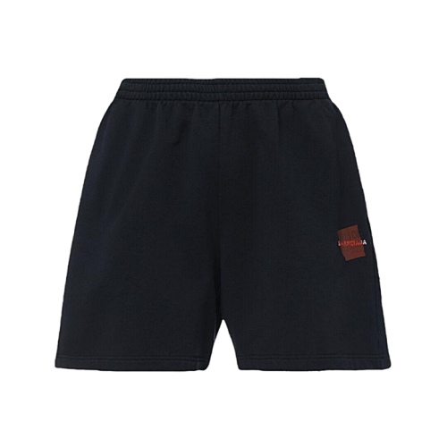 Paris Embroidered Laminated Shorts