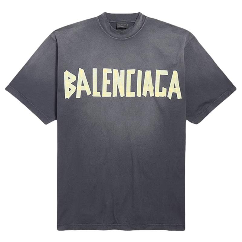 Balenciaga B Alenciaga Yellow Rubber Short Sleeve