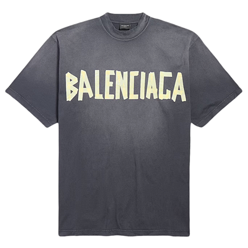 Balenciaga B Alenciaga Yellow Rubber Short Sleeve