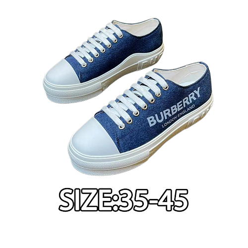 Burberry Retro Plaid Cotton Sneakers