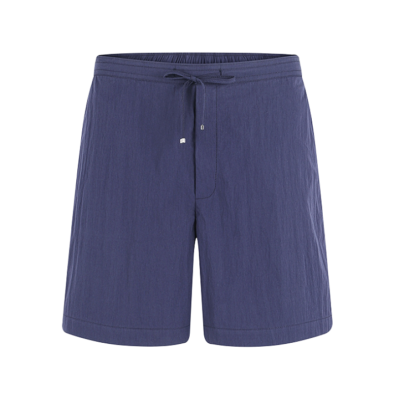 Cotton Blend Shorts With Pocket Embroidery Logo