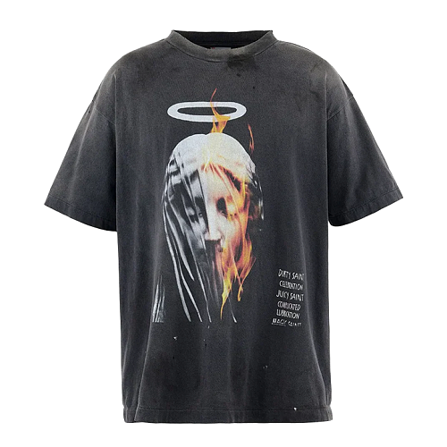 Angel Veil Madonna Print T-Shirt