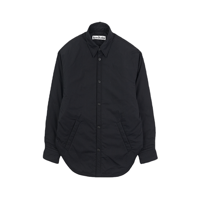 Black Padded Jacket With Starry Sky Pattern