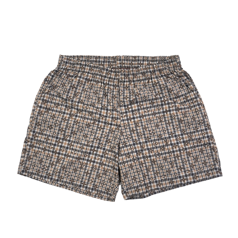 Brown Toned Vintage Plaid Shorts