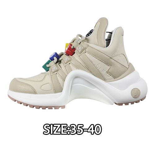 Louis Vuitton Shock-absorbing Mesh Sports Bow Retro Dad Sneakers