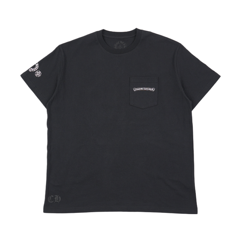 Pink Sword Sanskrit Print Short-Sleeve