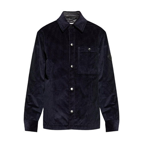 Corduroy Cotton Coat Navy Blue