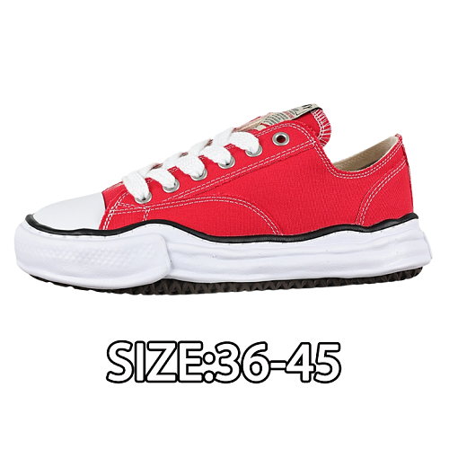 Fully Vulcanized Slip-on Shoes Red