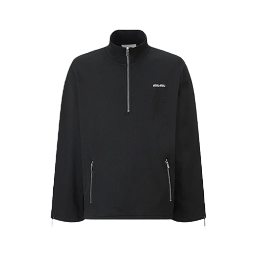 Small Logo Half-zip Fleece Sweatshirt
