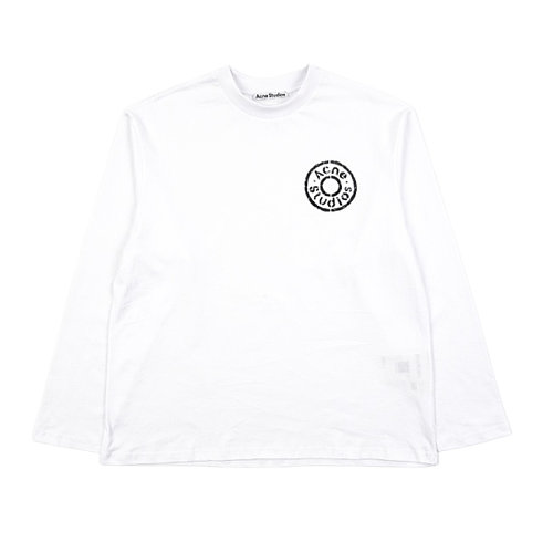 Long-sleeved Shirt With A Mottled Circular Logo Print