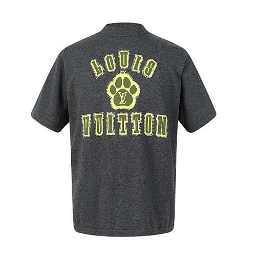 Louis Vuitton L V Cotton Short-sleeved Crew Neck Shirt