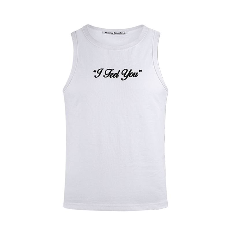 Letter Print Logo Vest