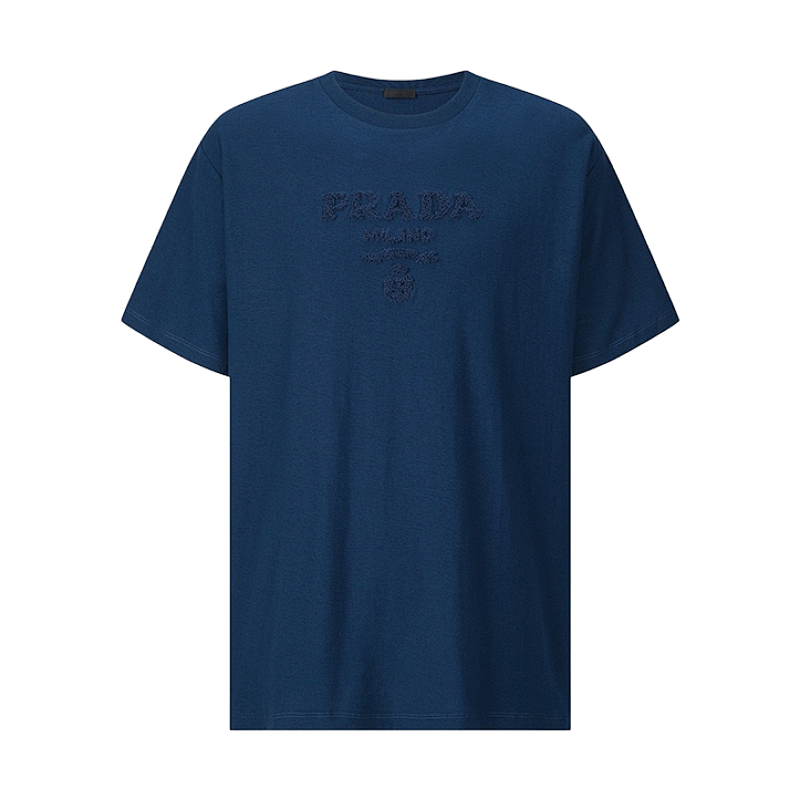 Prada Short-sleeved Towel With Embroidered Logo