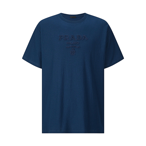 Prada Short-sleeved Towel With Embroidered Logo