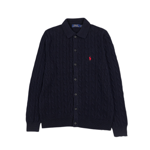 Pony Twisted Flower Shirt Dark Blue