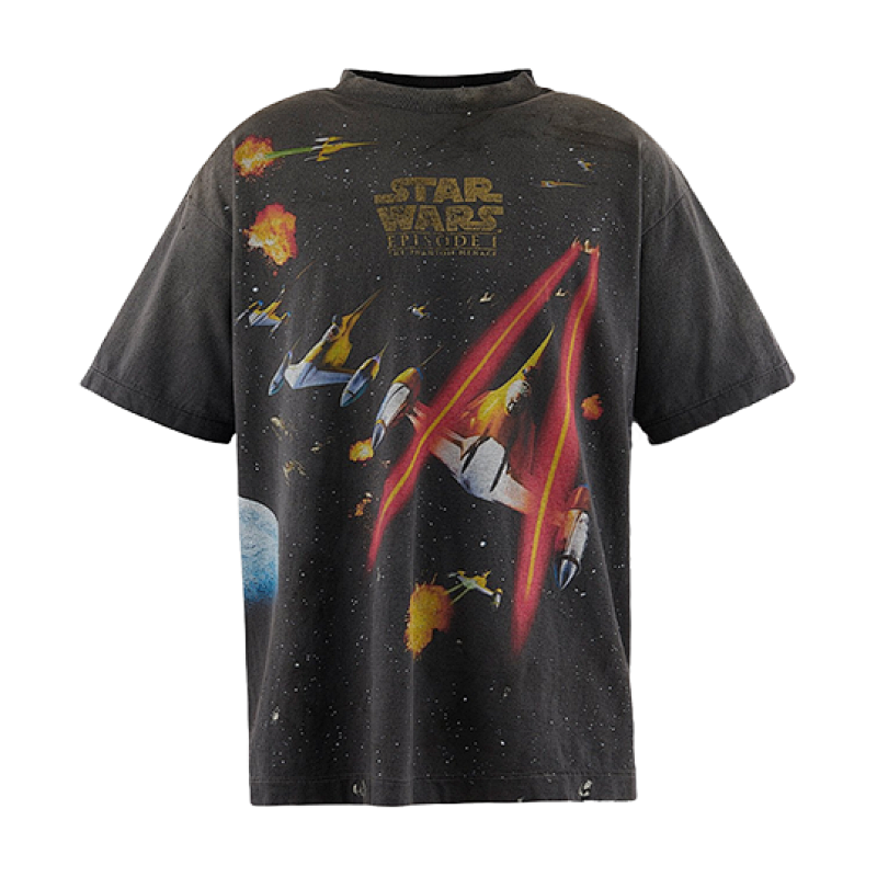 S M Star Wars Printed Short Sleeves