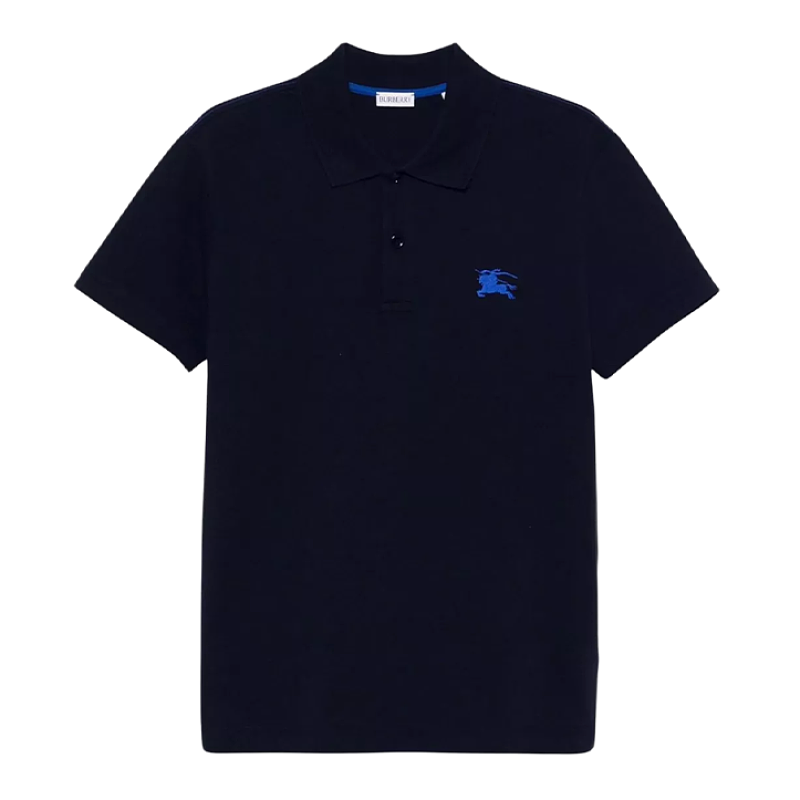 Blue Striped Warhorse Polo Short-sleeved Shirt