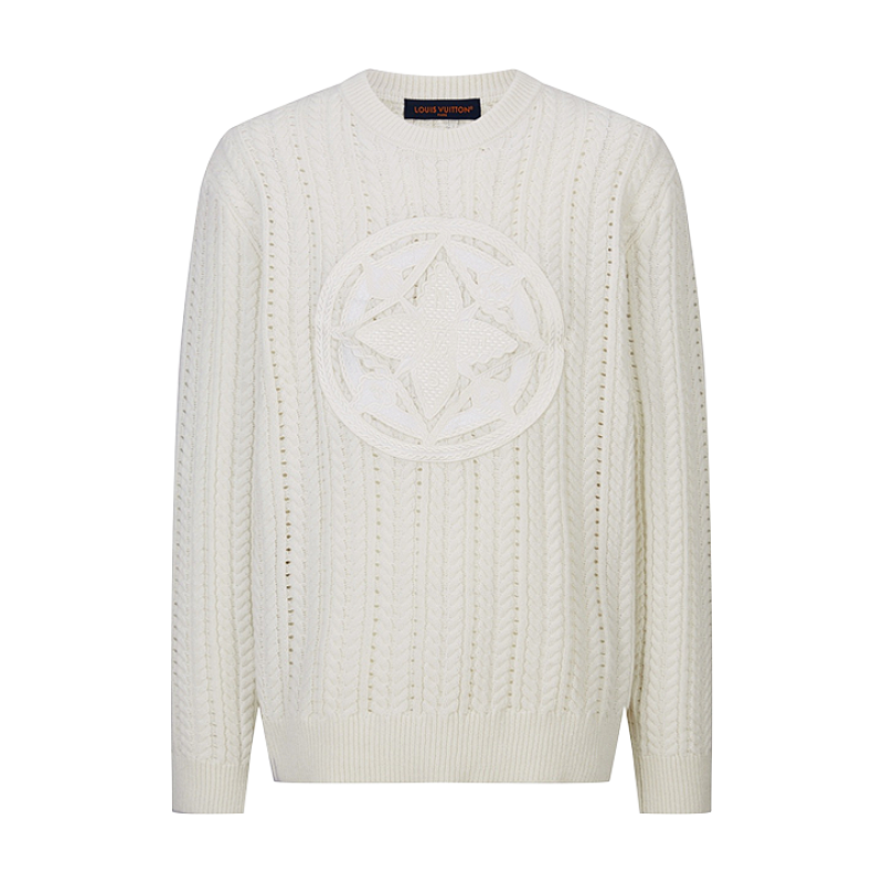 Louis Vuitton Cable Knit Logo Sweater