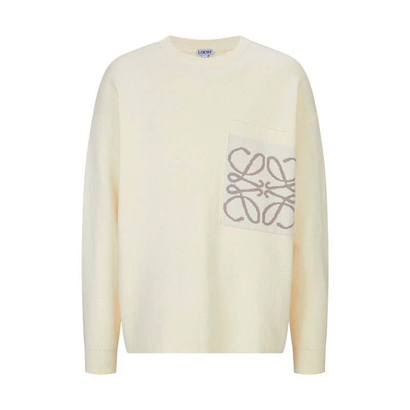 Loewe Jacquard Wool Blend Knit Pullover