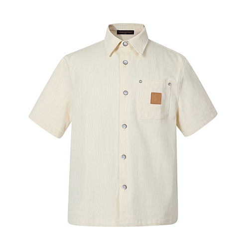 Mulberry Silk Blend Short-Sleeve Shirt