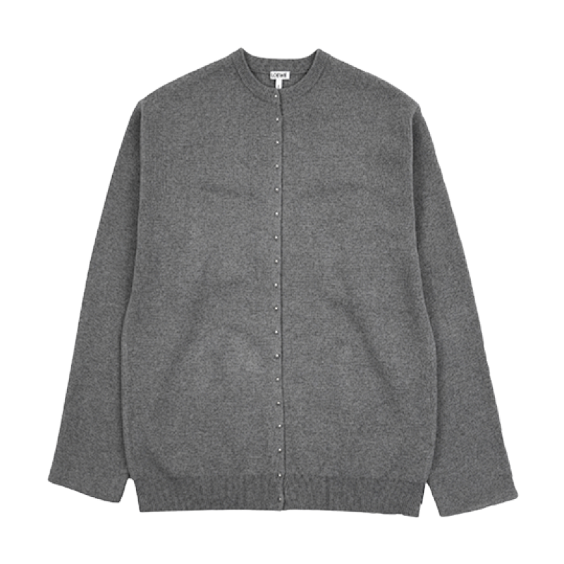 Loe 24Fw Studded Cardigan Jacket