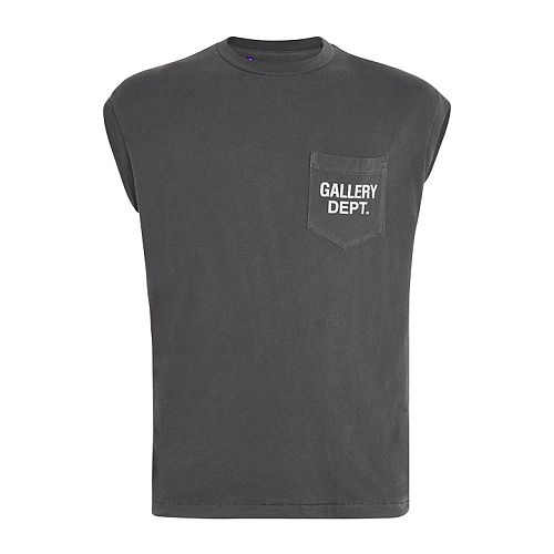 Pocket English Print Vest Short Sleeve